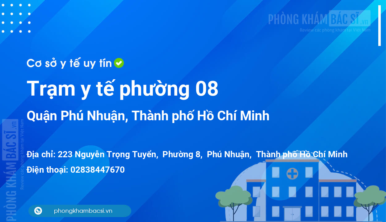 Trạm y tế phường 08, quận Phú Nhuận số điện thoại và đánh giá