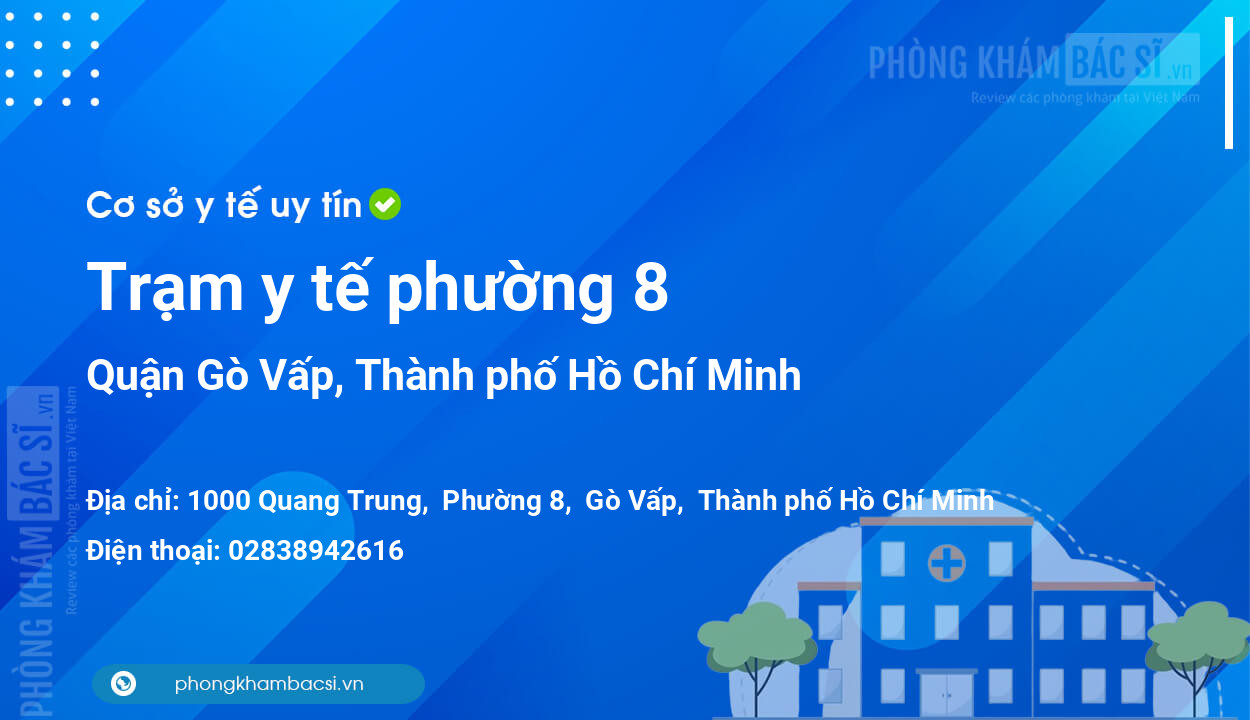 Trạm y tế phường 8, quận Gò Vấp số điện thoại và đánh giá