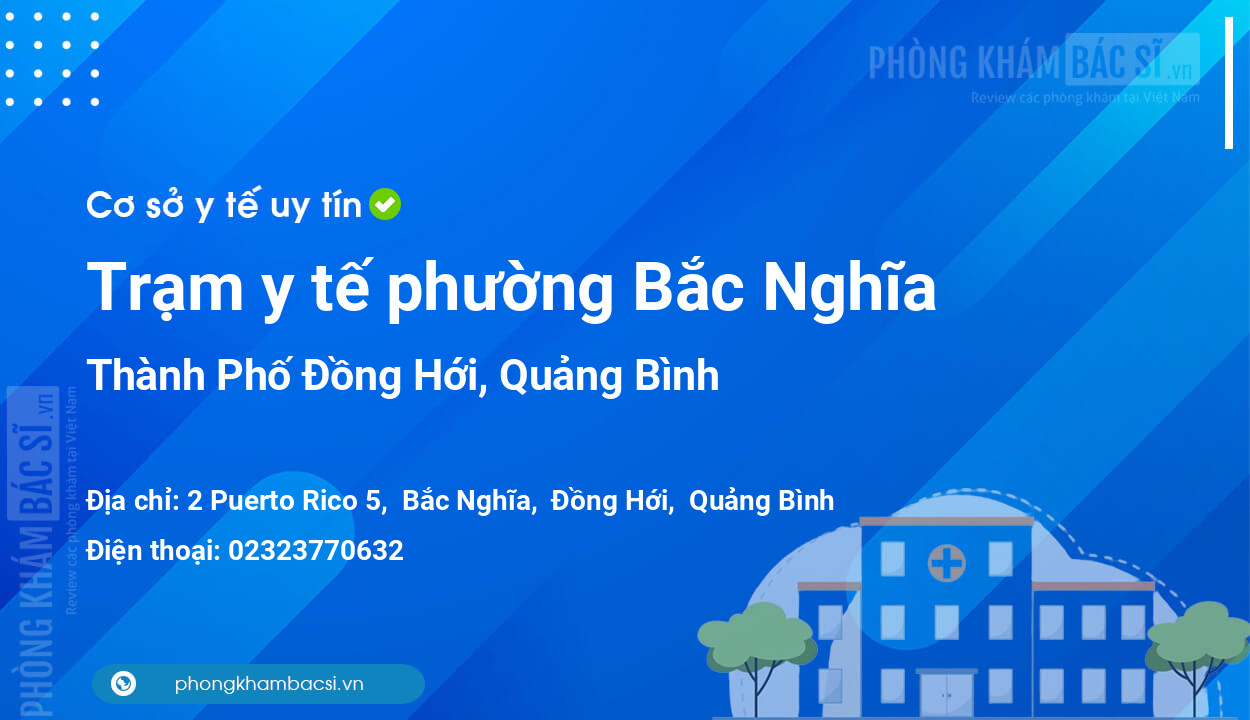 Trạm y tế phường Bắc Nghĩa, Thành Phố Đồng Hới số điện thoại và đánh giá