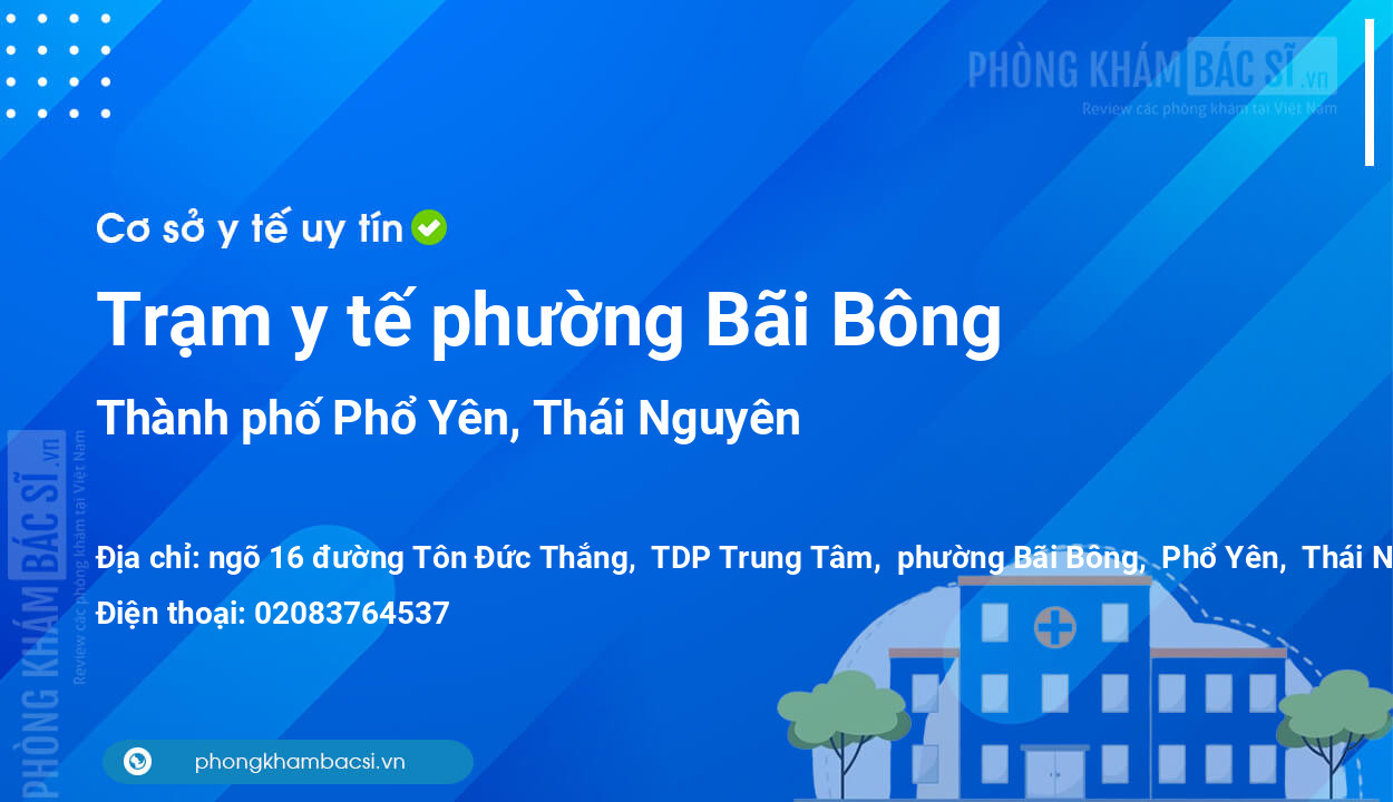 Trạm y tế phường Bãi Bông, thành phố Phổ Yên số điện thoại và đánh giá