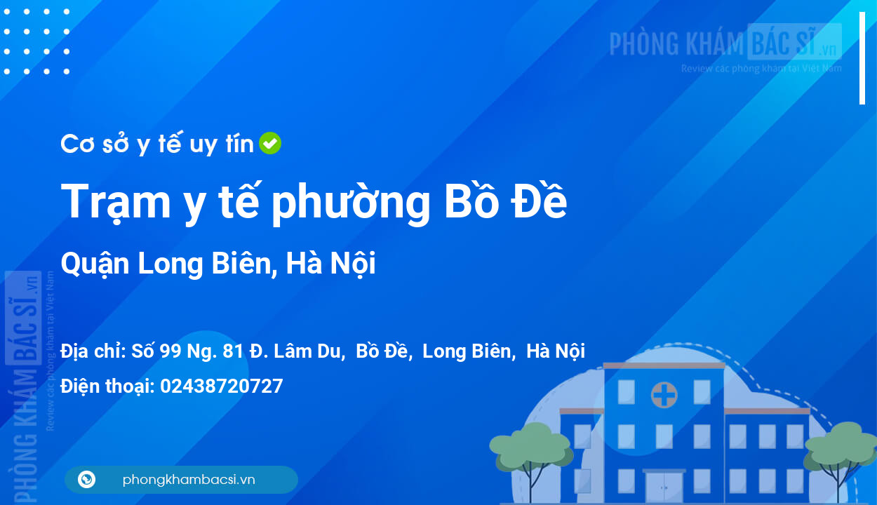 Trạm y tế phường Bồ Đề, quận Long Biên số điện thoại và đánh giá