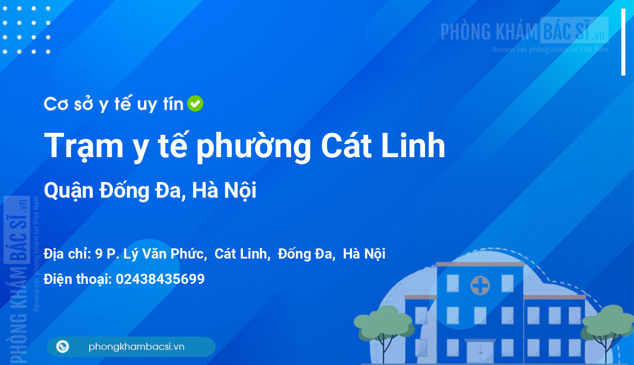 Trạm y tế phường Cát Linh, quận Đống Đa số điện thoại và đánh giá