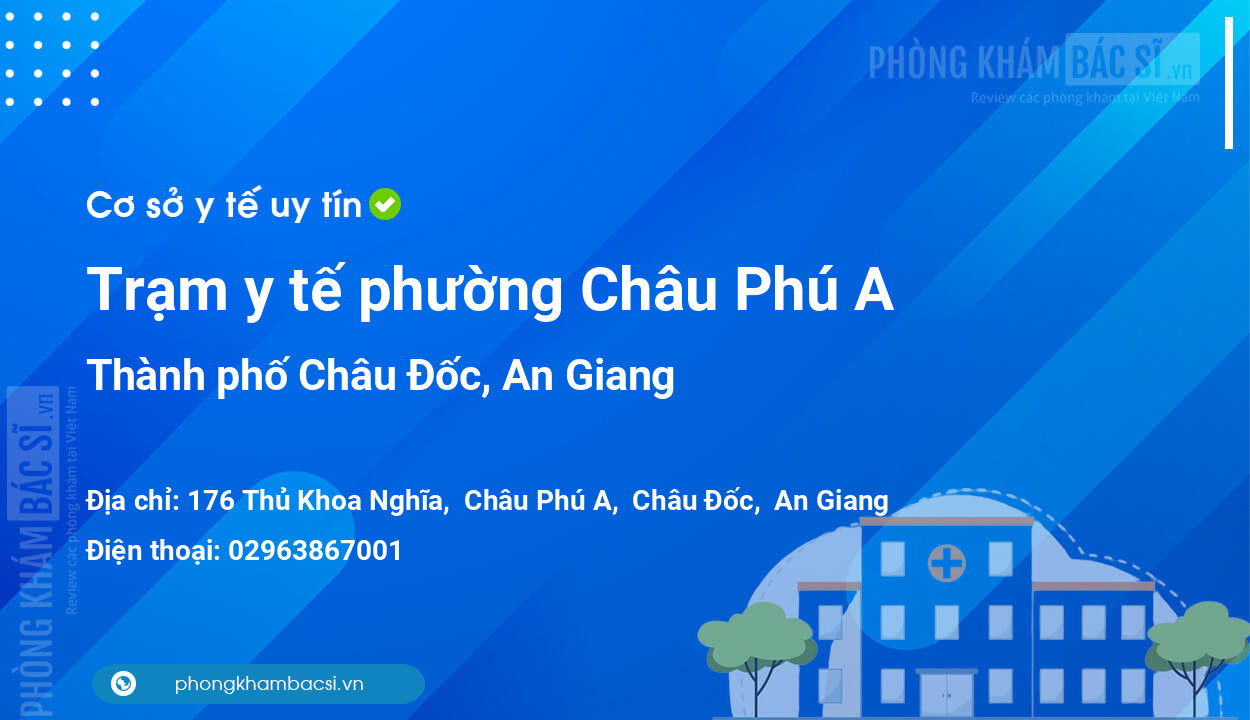 Trạm y tế phường Châu Phú A, thành phố Châu Đốc số điện thoại và đánh giá