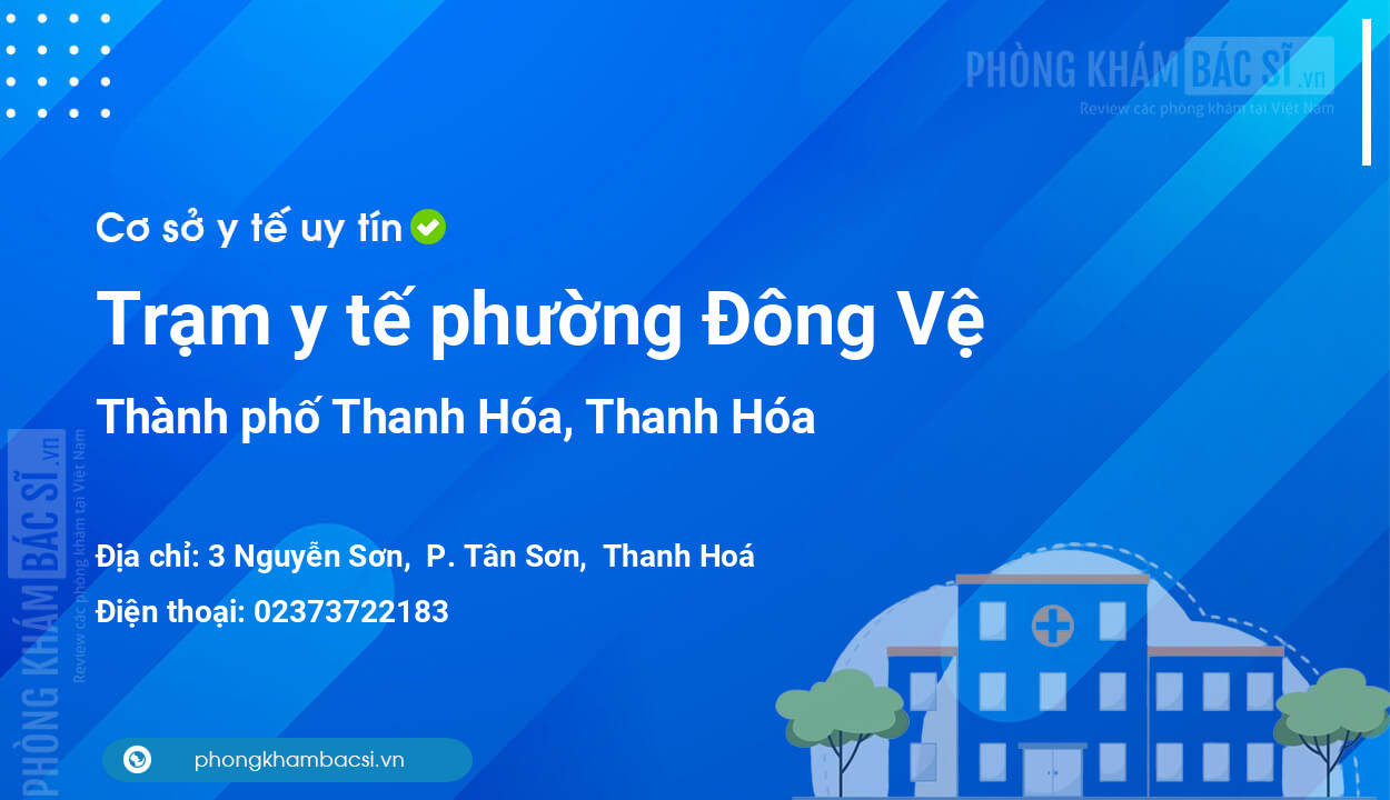 Trạm Y Tế Phường Đông Vệ Thành Phố Thanh Hóa Số điện Thoại Và đánh Giá