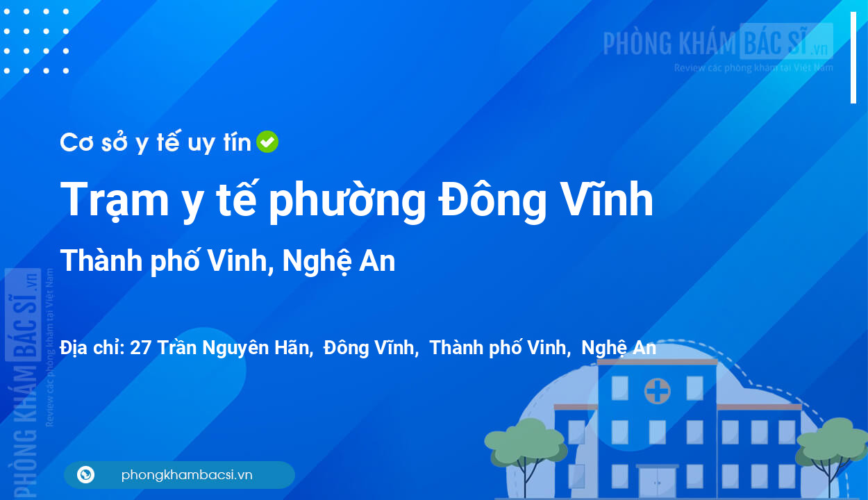 Trạm y tế phường Đông Vĩnh, thành phố Vinh số điện thoại và đánh giá