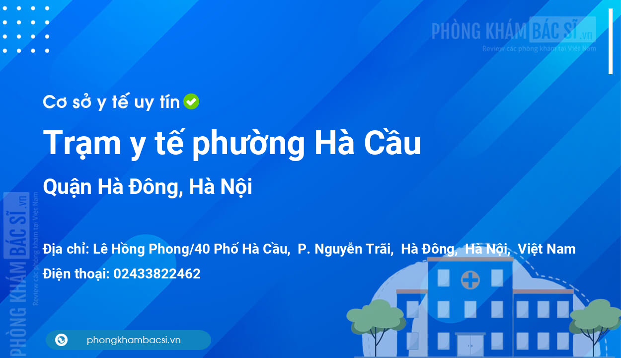Trạm y tế phường Hà Cầu, quận Hà Đông số điện thoại và đánh giá
