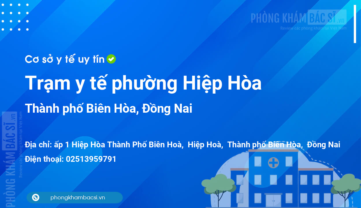 Trạm y tế phường Hiệp Hòa, thành phố Biên Hòa số điện thoại và đánh giá