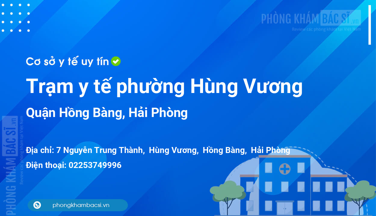 Trạm y tế phường Hùng Vương, quận Hồng Bàng số điện thoại và đánh giá