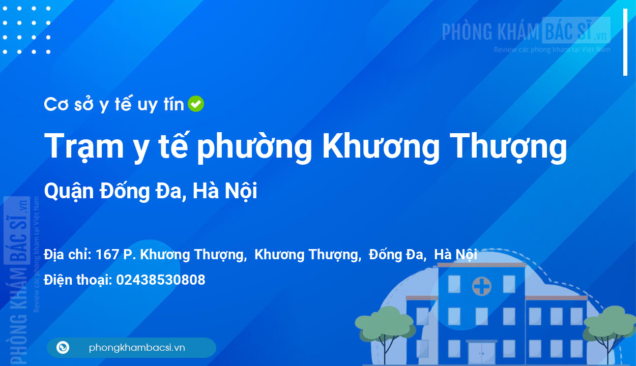 Trạm y tế phường Khương Thượng, quận Đống Đa số điện thoại và đánh giá