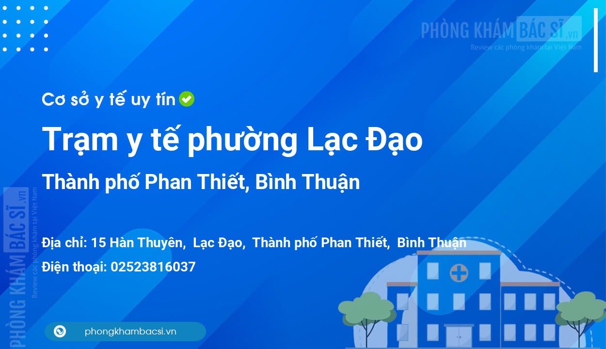 Trạm y tế phường Lạc Đạo, thành phố Phan Thiết số điện thoại và đánh giá