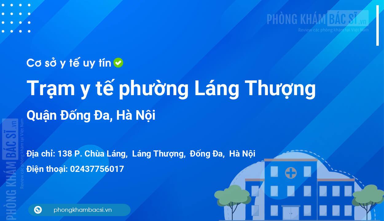 Trạm y tế phường Láng Thượng, quận Đống Đa số điện thoại và đánh giá
