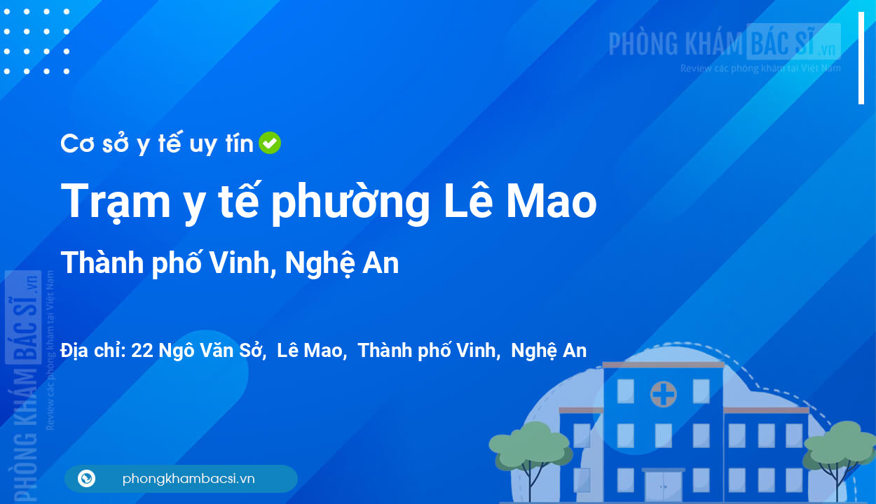 Trạm y tế phường Lê Mao, thành phố Vinh số điện thoại và đánh giá