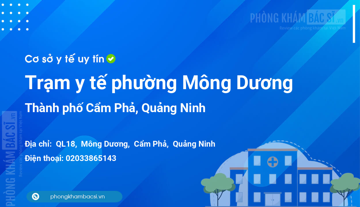 Trạm y tế phường Mông Dương, thành phố Cẩm Phả số điện thoại và đánh giá