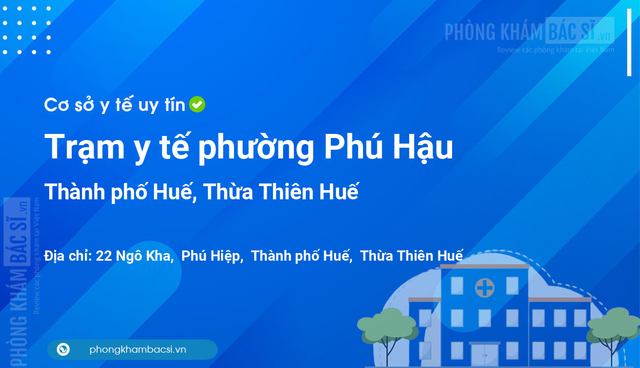 Trạm y tế phường Phú Hậu, thành phố Huế số điện thoại và đánh giá