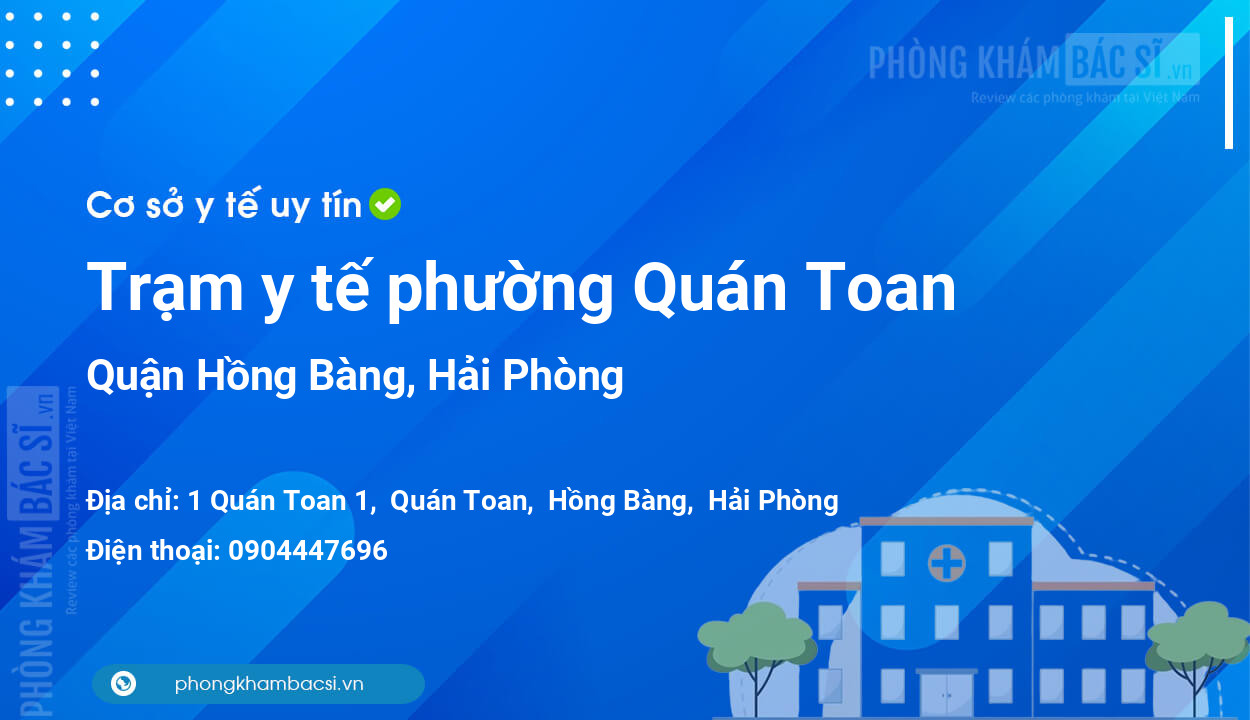 Trạm y tế phường Quán Toan, quận Hồng Bàng số điện thoại và đánh giá