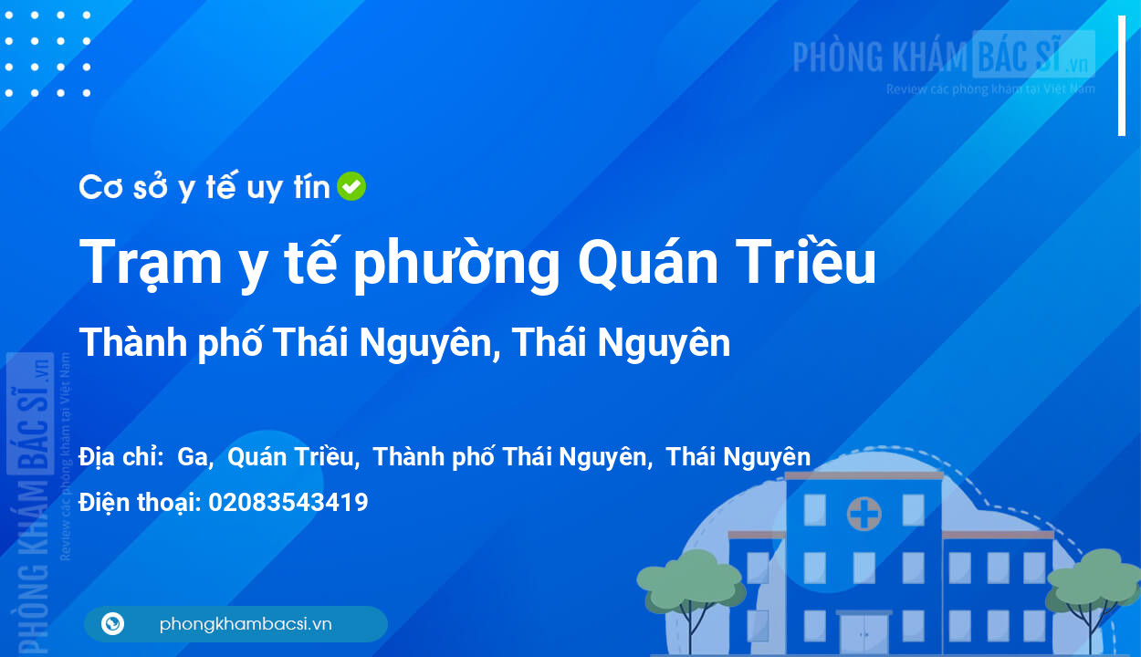 Trạm y tế phường Quán Triều, thành phố Thái Nguyên số điện thoại và đánh giá