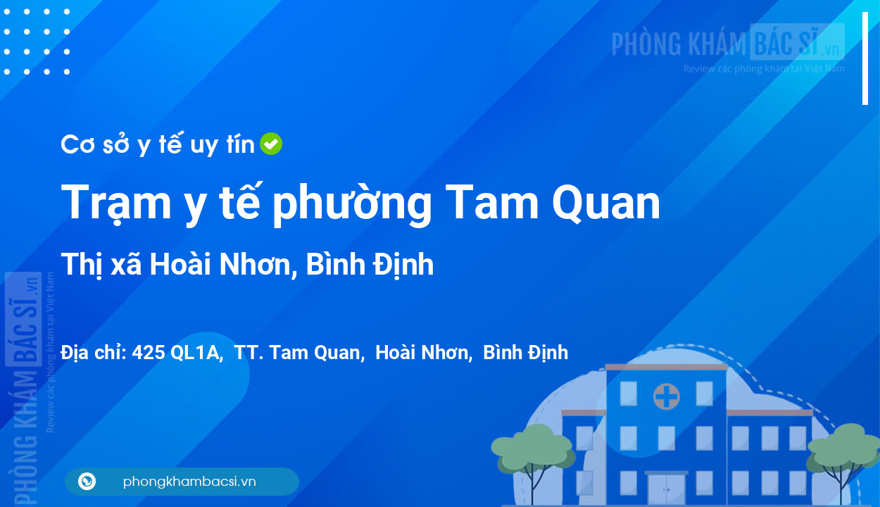 Trạm y tế phường Tam Quan, thị xã Hoài Nhơn số điện thoại và đánh giá