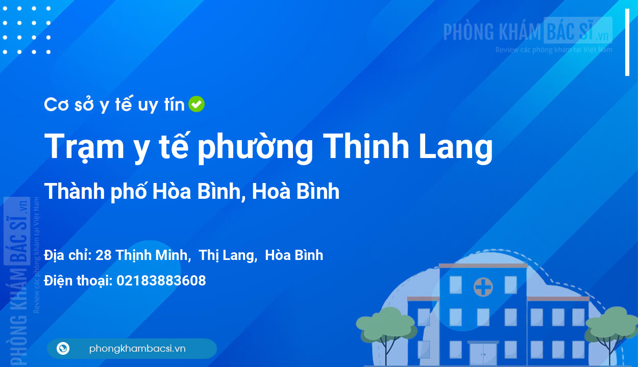 Trạm y tế phường Thịnh Lang, thành phố Hòa Bình số điện thoại và đánh giá