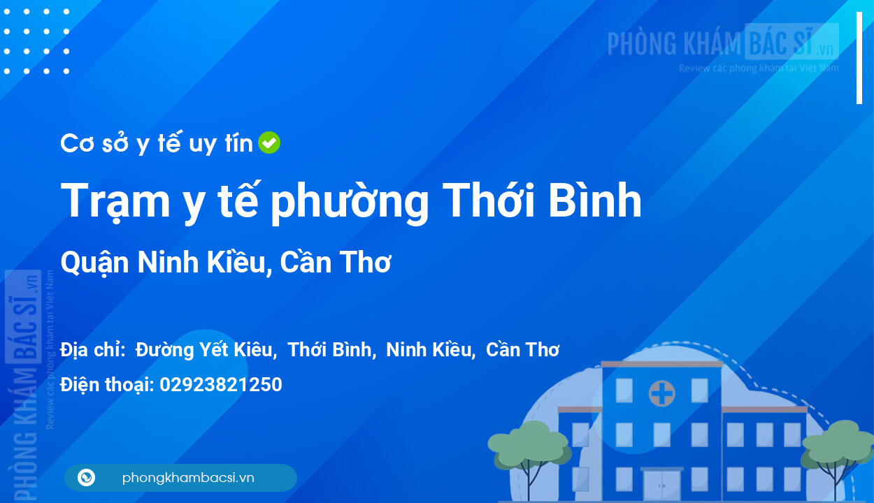 Trạm y tế phường Thới Bình, quận Ninh Kiều số điện thoại và đánh giá