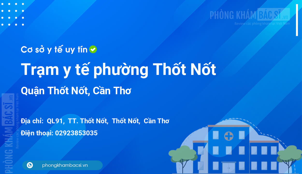 Trạm y tế phường Thốt Nốt, quận Thốt Nốt số điện thoại và đánh giá