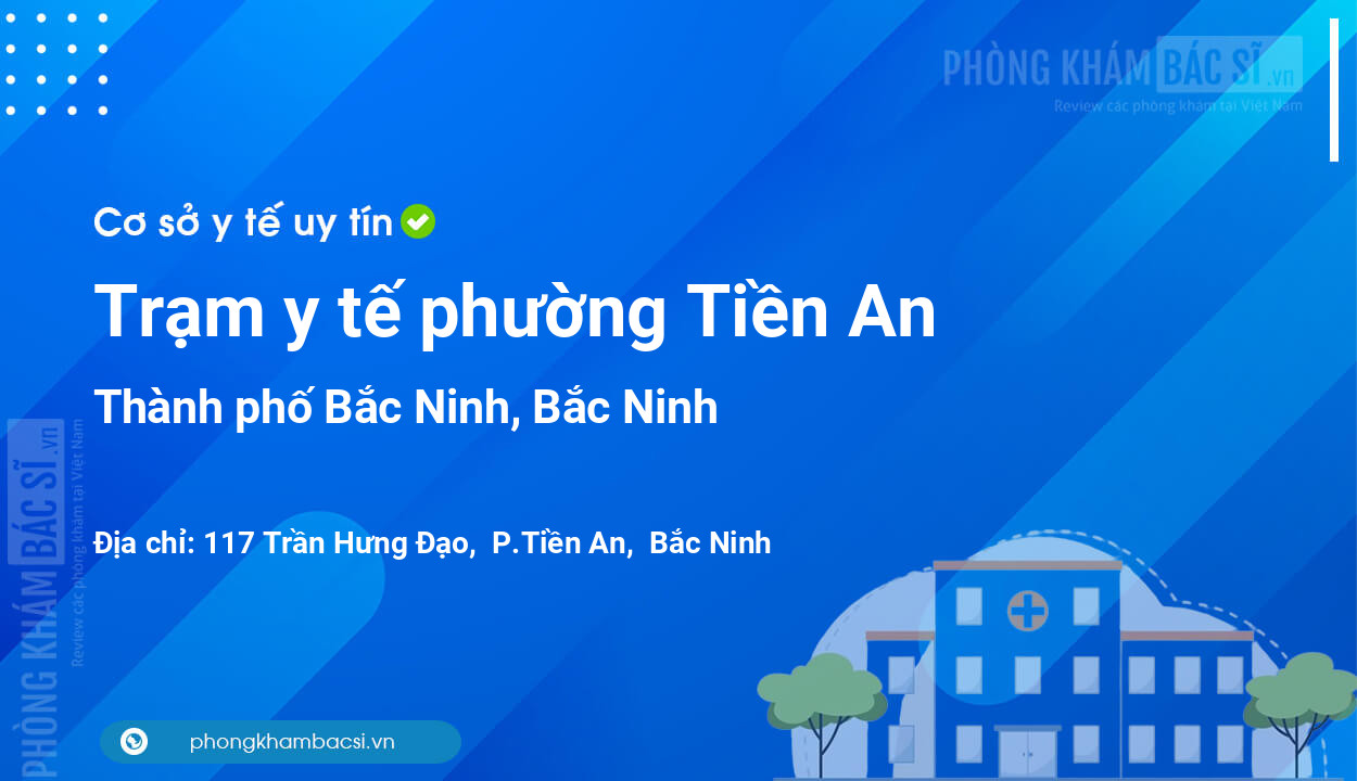 Trạm y tế phường Tiền An, thành phố Bắc Ninh số điện thoại và đánh giá