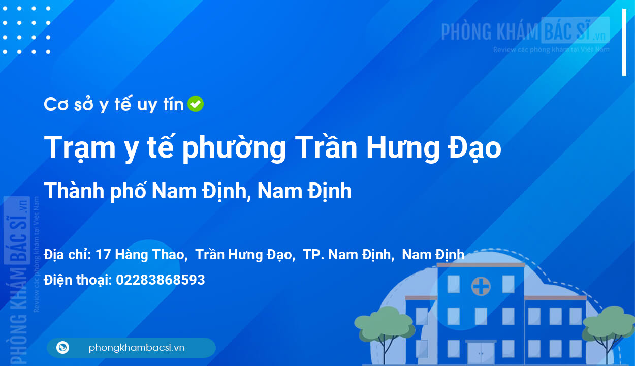 Trạm y tế phường Trần Hưng Đạo, thành phố Nam Định số điện thoại và đánh giá