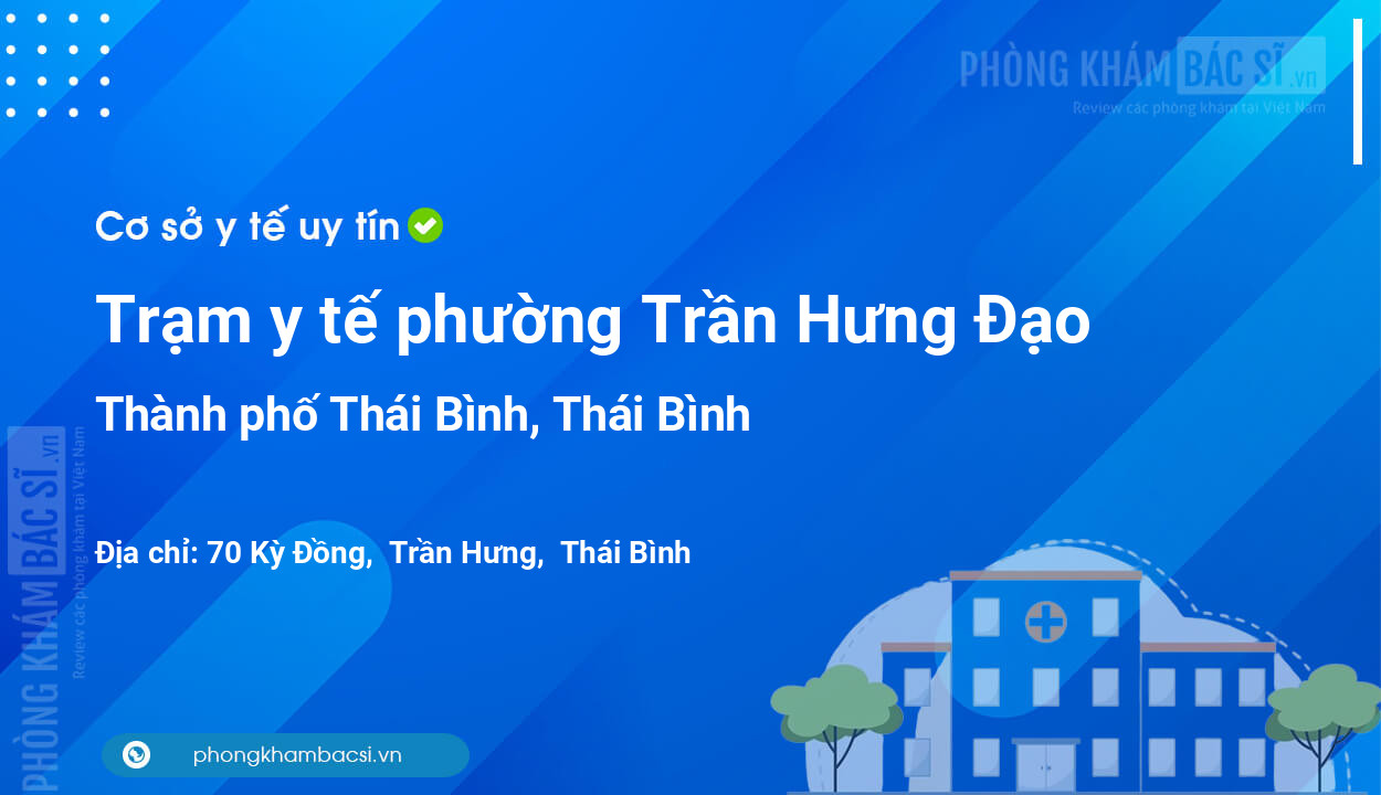 Trạm y tế phường Trần Hưng Đạo, thành phố Thái Bình số điện thoại và đánh giá
