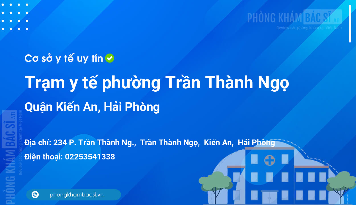 Trạm y tế phường Trần Thành Ngọ, quận Kiến An số điện thoại và đánh giá