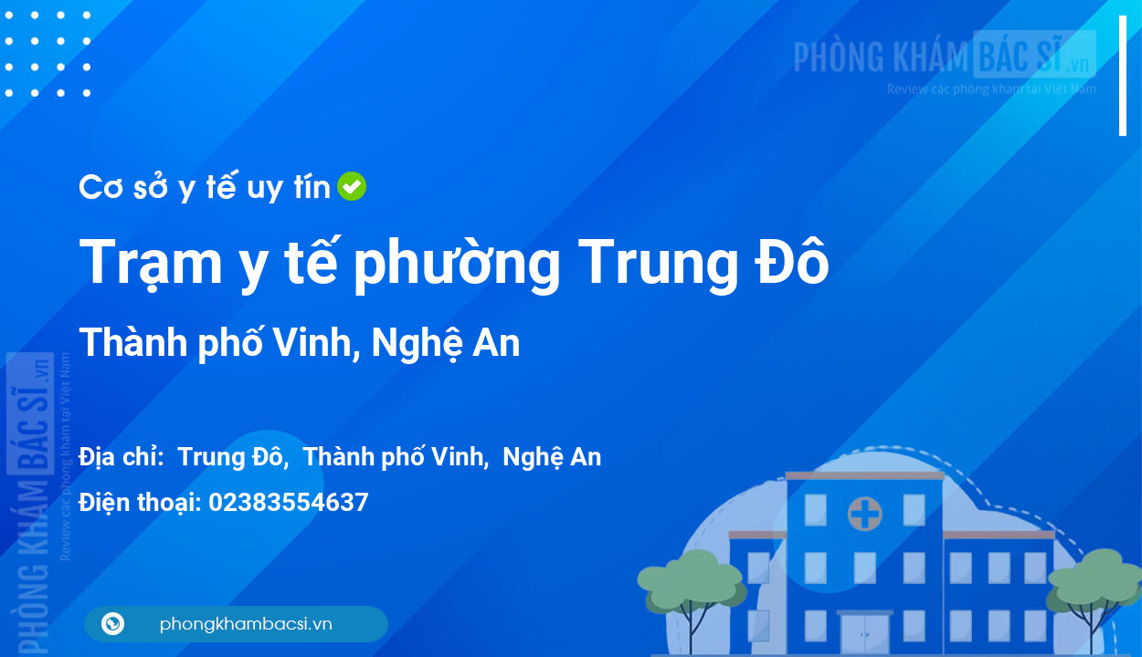 Trạm y tế phường Trung Đô, thành phố Vinh số điện thoại và đánh giá