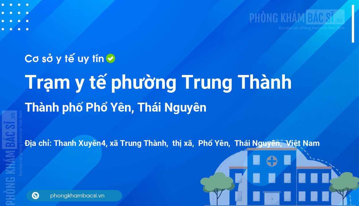Trạm y tế phường Trung Thành, thành phố Phổ Yên số điện thoại và đánh giá