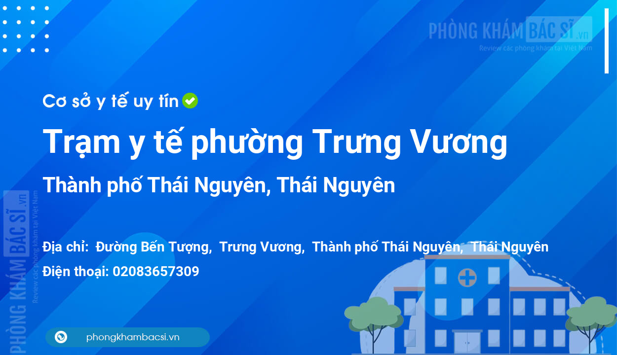 Trạm y tế phường Trưng Vương, thành phố Thái Nguyên số điện thoại và đánh giá