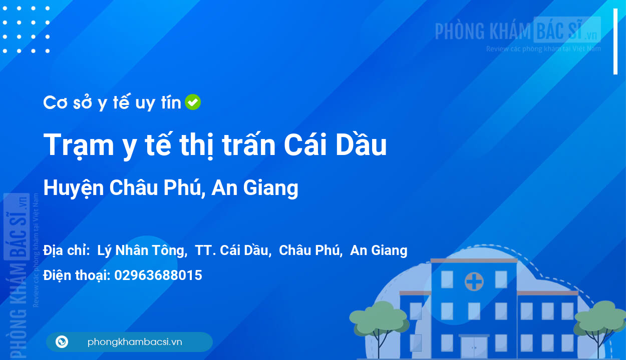 Trạm y tế thị trấn Cái Dầu, huyện Châu Phú số điện thoại và đánh giá