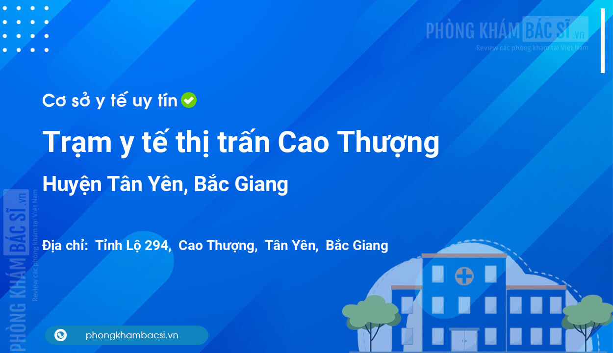Trạm y tế thị trấn Cao Thượng, huyện Tân Yên số điện thoại và đánh giá
