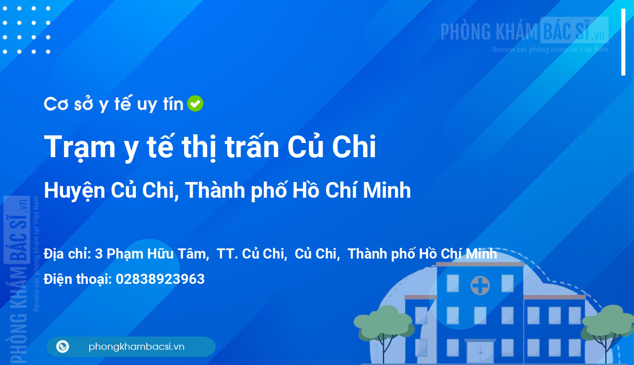 Trạm y tế thị trấn Củ Chi, huyện Củ Chi số điện thoại và đánh giá