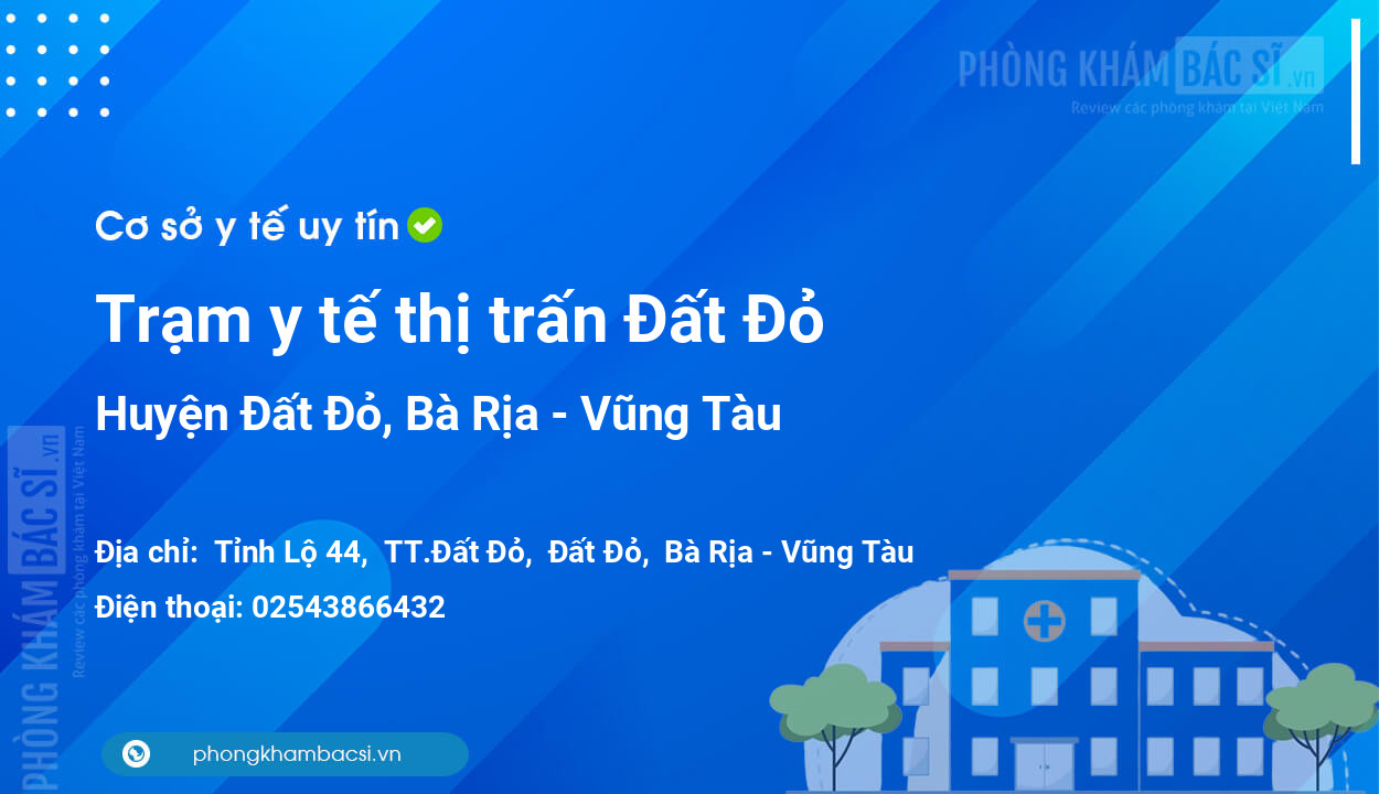 Trạm y tế thị trấn Đất Đỏ, huyện Đất Đỏ số điện thoại và đánh giá