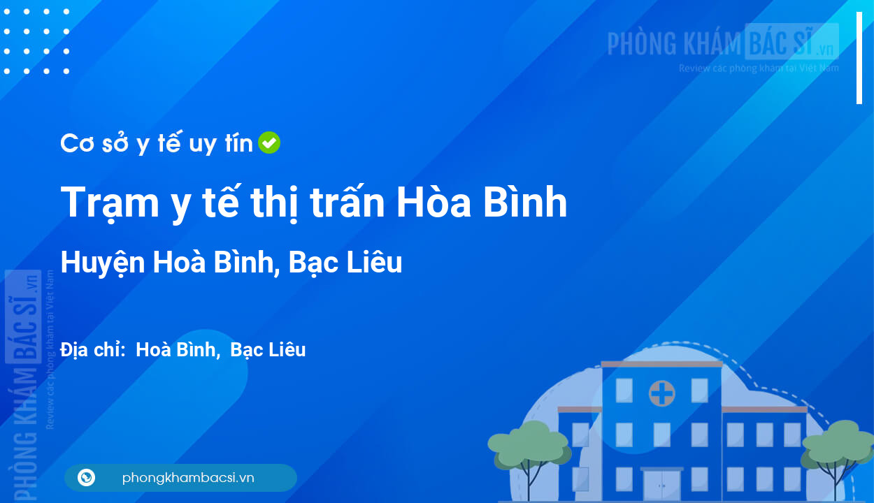 Trạm y tế thị trấn Hòa Bình, huyện Hoà Bình số điện thoại và đánh giá