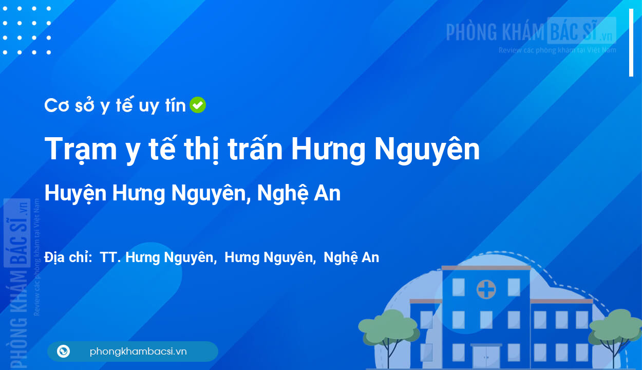 Trạm y tế thị trấn Hưng Nguyên, huyện Hưng Nguyên số điện thoại và đánh giá