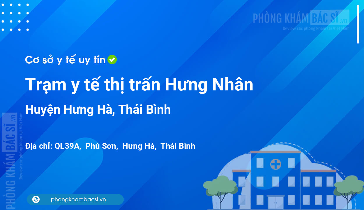 Trạm y tế thị trấn Hưng Nhân, huyện Hưng Hà số điện thoại và đánh giá