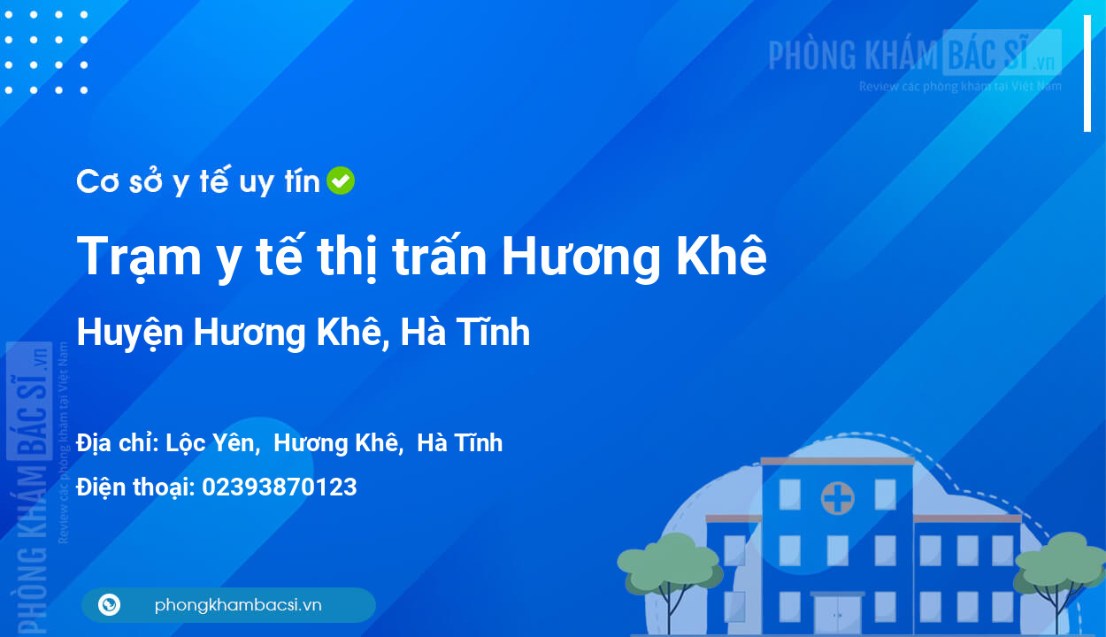 Trạm y tế thị trấn Hương Khê, huyện Hương Khê số điện thoại và đánh giá