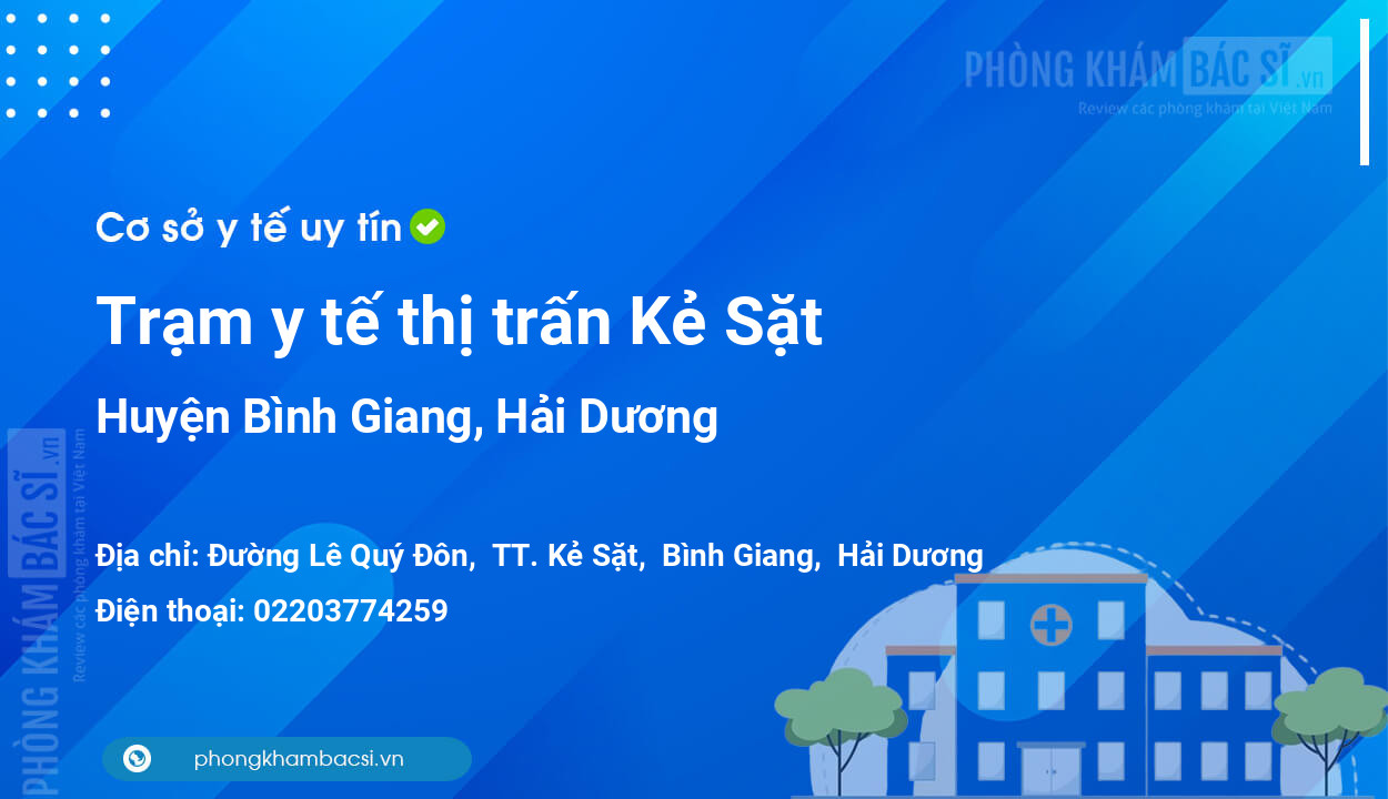 Trạm y tế thị trấn Kẻ Sặt, huyện Bình Giang số điện thoại và đánh giá