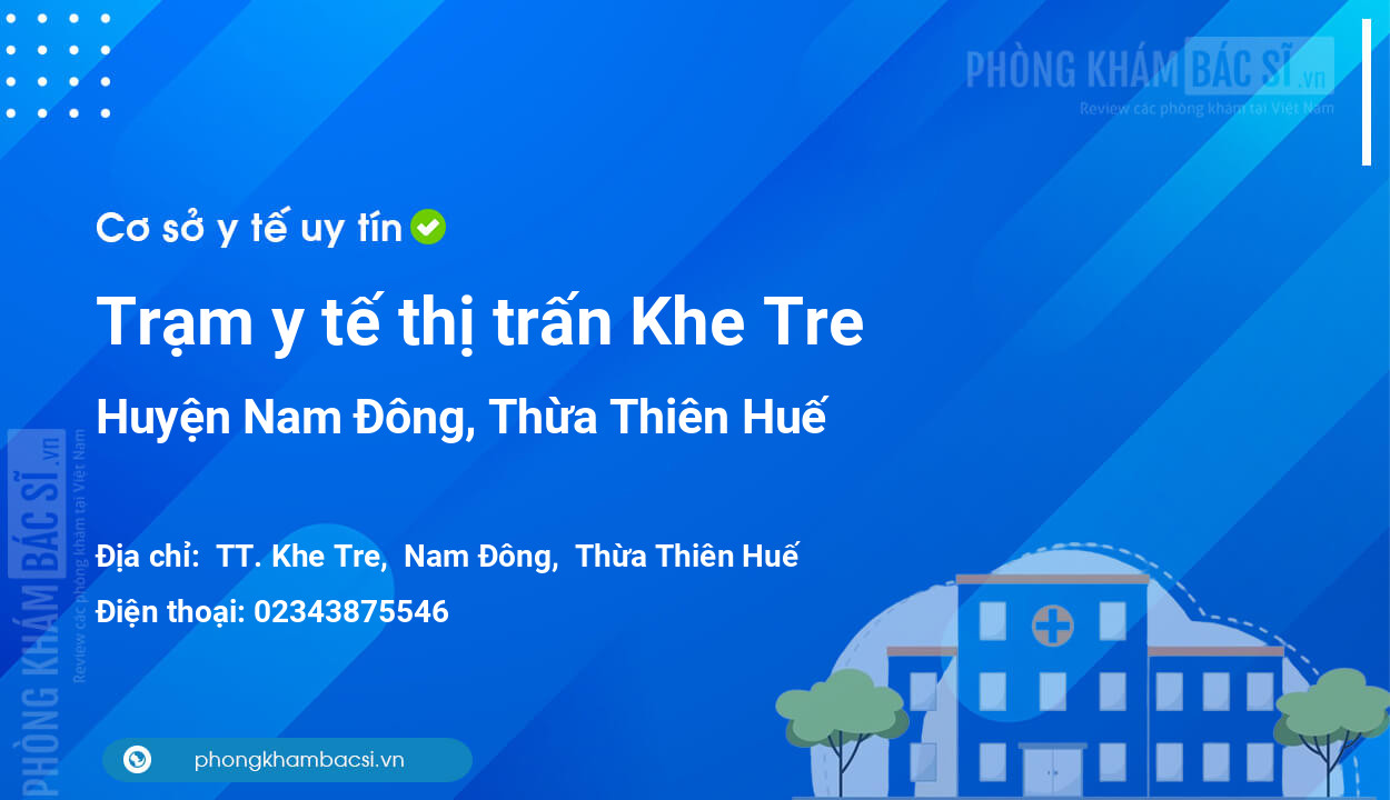 Trạm y tế thị trấn Khe Tre, huyện Nam Đông số điện thoại và đánh giá