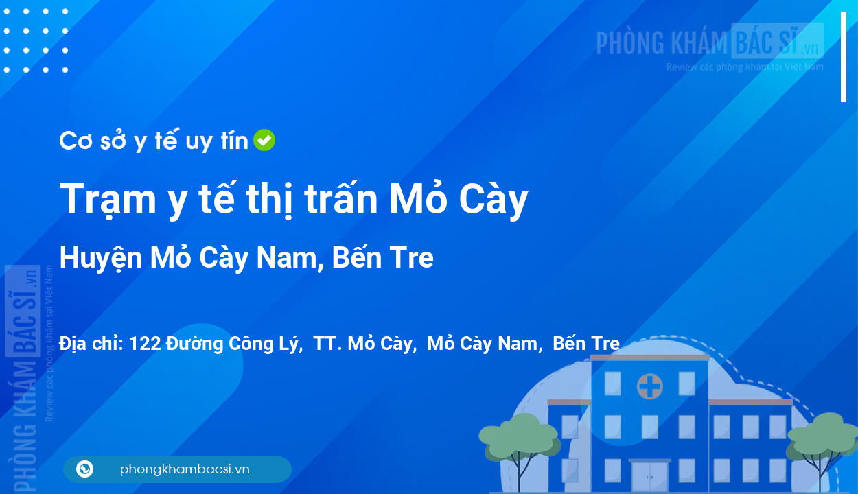 Trạm y tế thị trấn Mỏ Cày, huyện Mỏ Cày Nam số điện thoại và đánh giá