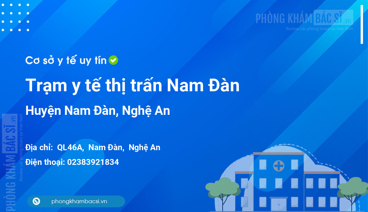 Trạm y tế thị trấn Nam Đàn, huyện Nam Đàn số điện thoại và đánh giá