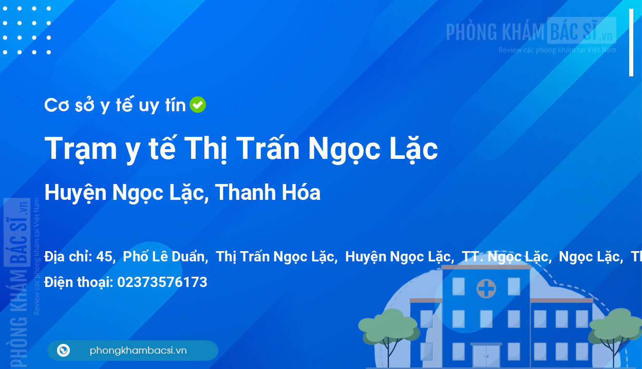 Trạm y tế Thị Trấn Ngọc Lặc, huyện Ngọc Lặc số điện thoại và đánh giá
