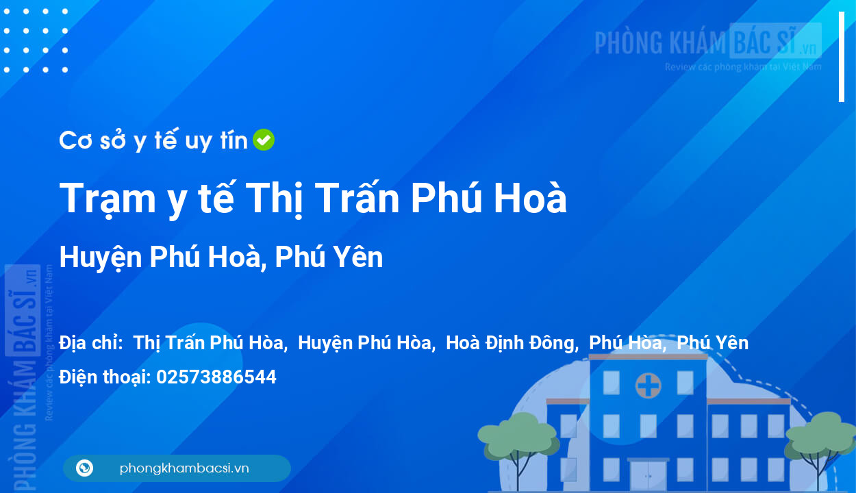 Trạm y tế Thị Trấn Phú Hoà, huyện Phú Hoà số điện thoại và đánh giá