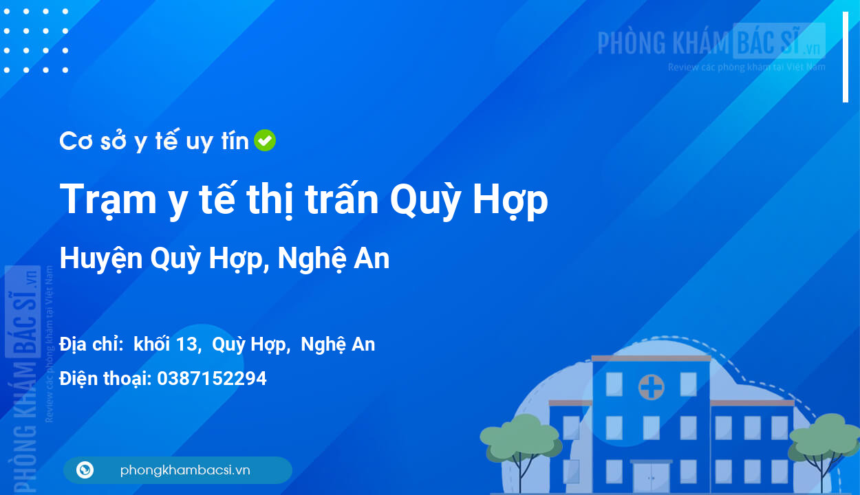Trạm y tế thị trấn Quỳ Hợp, huyện Quỳ Hợp số điện thoại và đánh giá