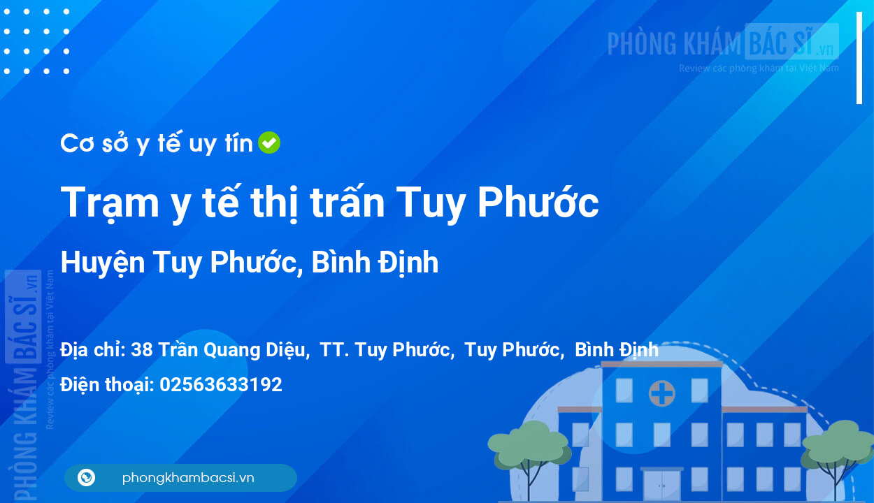 Trạm y tế thị trấn Tuy Phước, huyện Tuy Phước số điện thoại và đánh giá