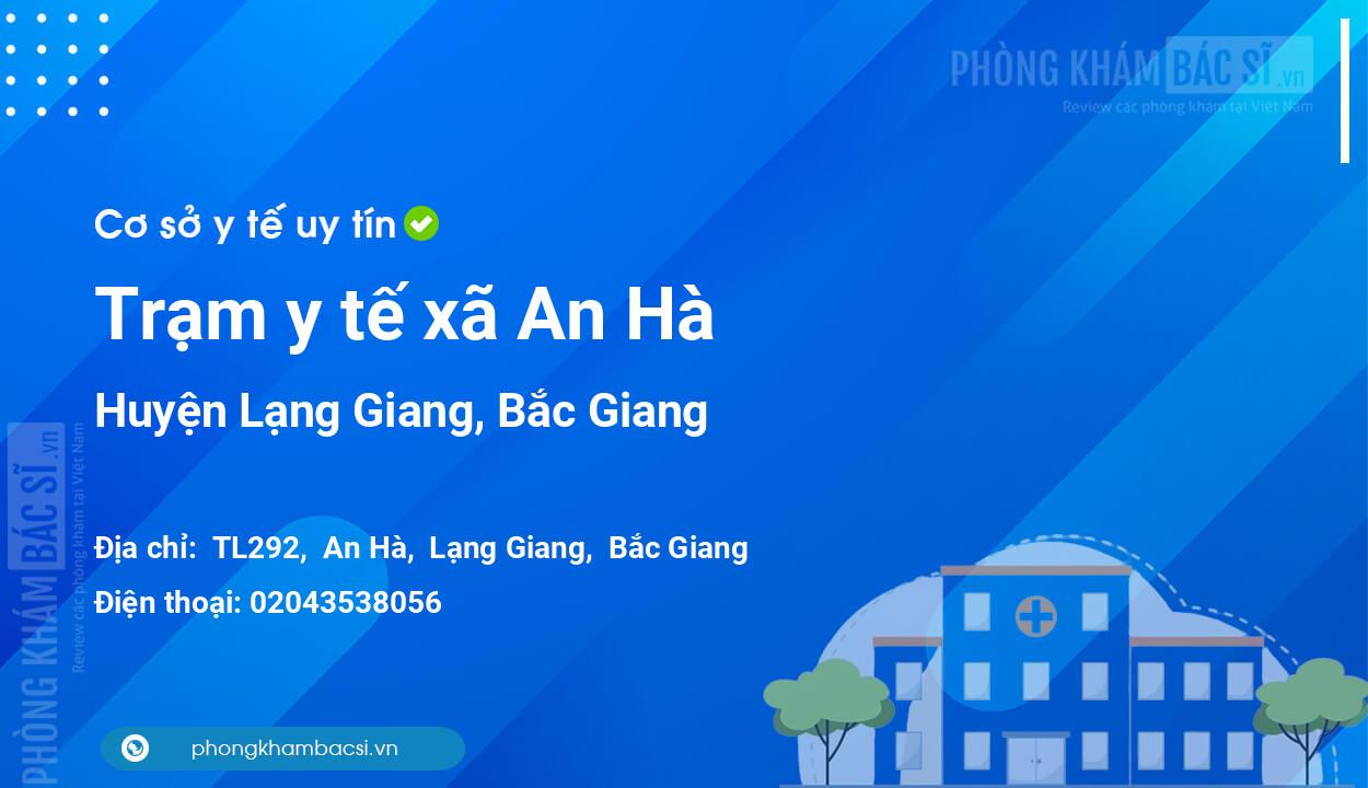 Trạm y tế xã An Hà, huyện Lạng Giang số điện thoại và đánh giá