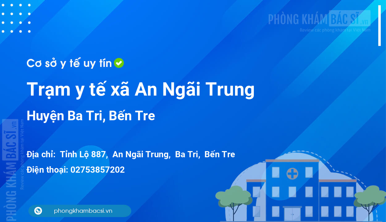 Trạm y tế xã An Ngãi Trung, huyện Ba Tri số điện thoại và đánh giá