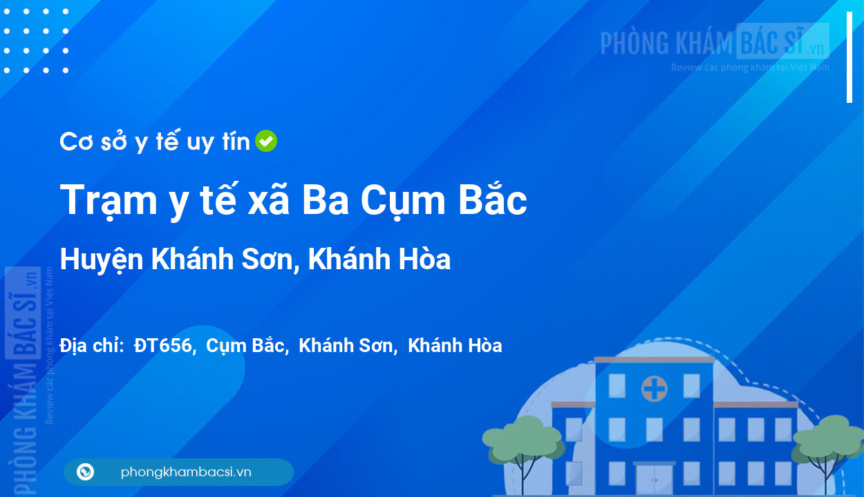 Trạm y tế xã Ba Cụm Bắc, huyện Khánh Sơn số điện thoại và đánh giá